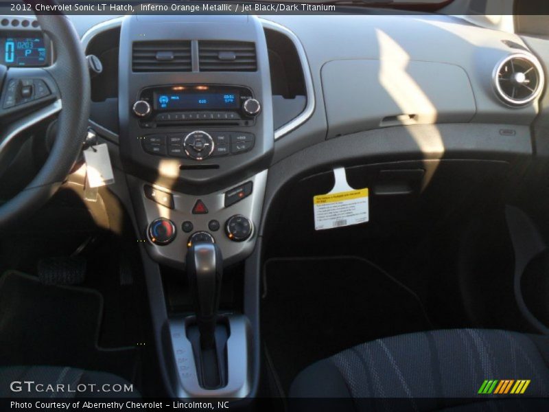 Inferno Orange Metallic / Jet Black/Dark Titanium 2012 Chevrolet Sonic LT Hatch