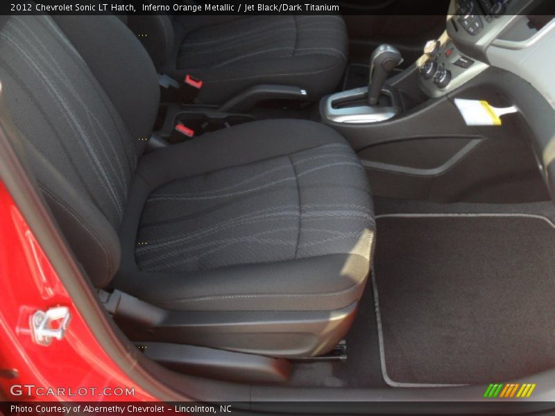 Inferno Orange Metallic / Jet Black/Dark Titanium 2012 Chevrolet Sonic LT Hatch