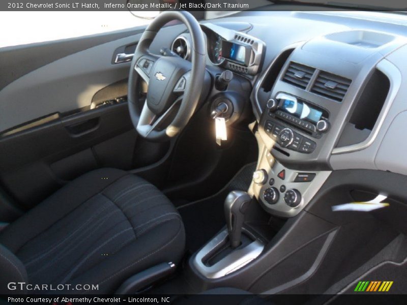 Inferno Orange Metallic / Jet Black/Dark Titanium 2012 Chevrolet Sonic LT Hatch