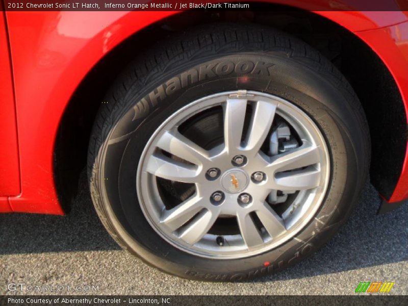 Inferno Orange Metallic / Jet Black/Dark Titanium 2012 Chevrolet Sonic LT Hatch