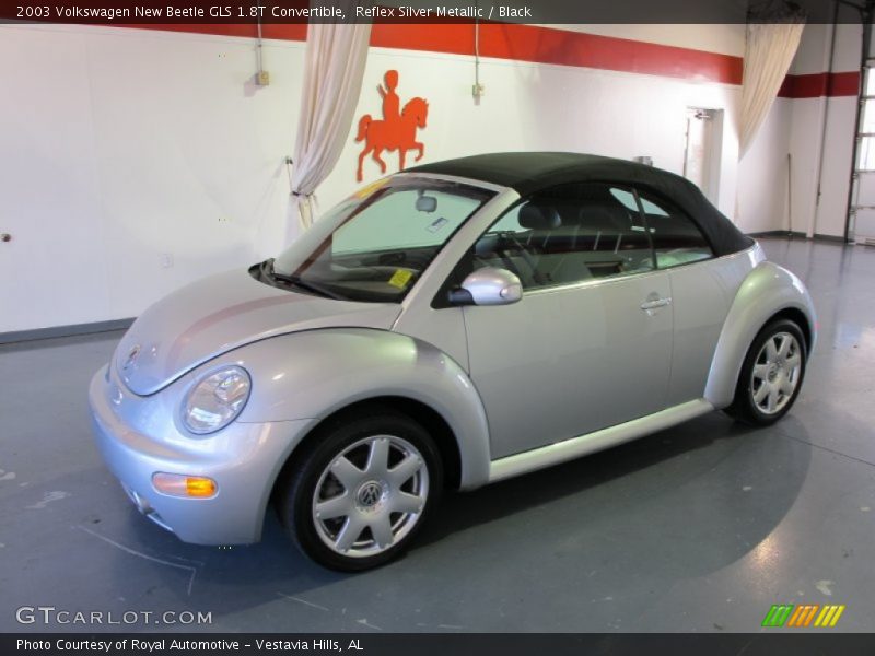 Reflex Silver Metallic / Black 2003 Volkswagen New Beetle GLS 1.8T Convertible