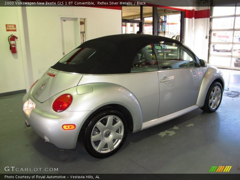 Reflex Silver Metallic / Black 2003 Volkswagen New Beetle GLS 1.8T Convertible