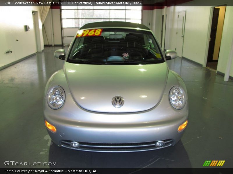 Reflex Silver Metallic / Black 2003 Volkswagen New Beetle GLS 1.8T Convertible