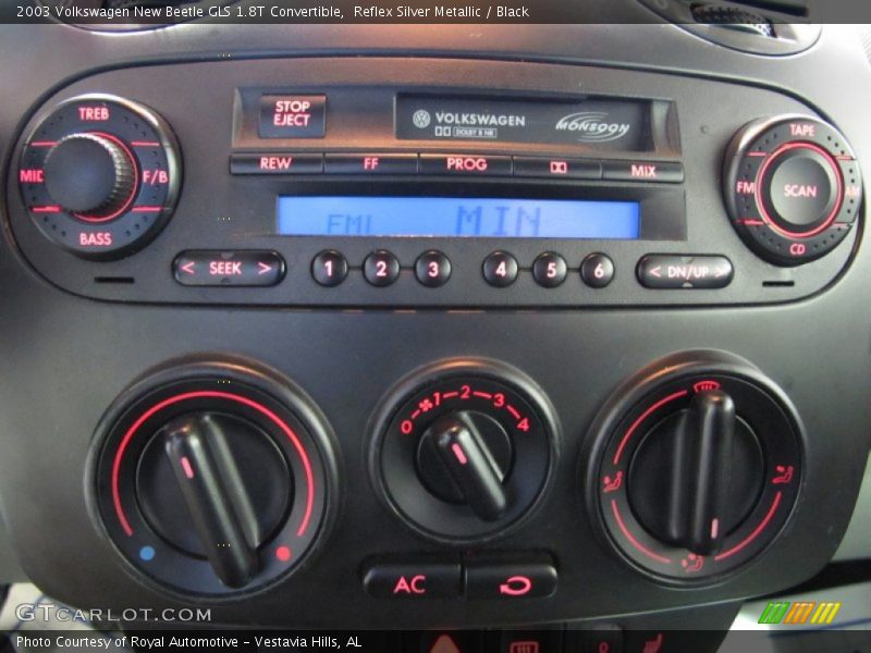 Controls of 2003 New Beetle GLS 1.8T Convertible