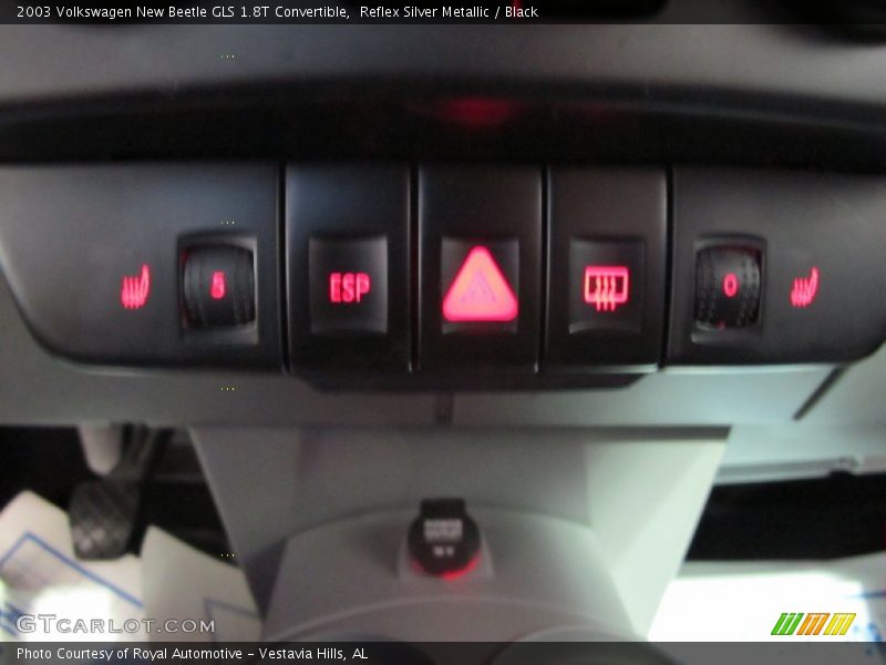 Reflex Silver Metallic / Black 2003 Volkswagen New Beetle GLS 1.8T Convertible