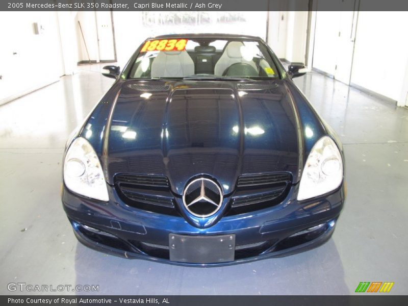 Capri Blue Metallic / Ash Grey 2005 Mercedes-Benz SLK 350 Roadster