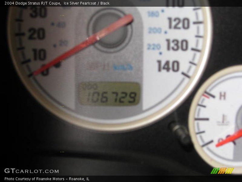 Ice Silver Pearlcoat / Black 2004 Dodge Stratus R/T Coupe