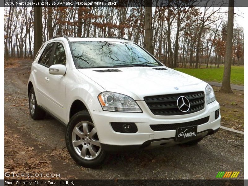Alabaster White / Black 2006 Mercedes-Benz ML 350 4Matic