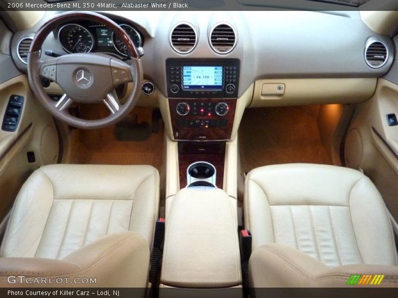 Alabaster White / Black 2006 Mercedes-Benz ML 350 4Matic