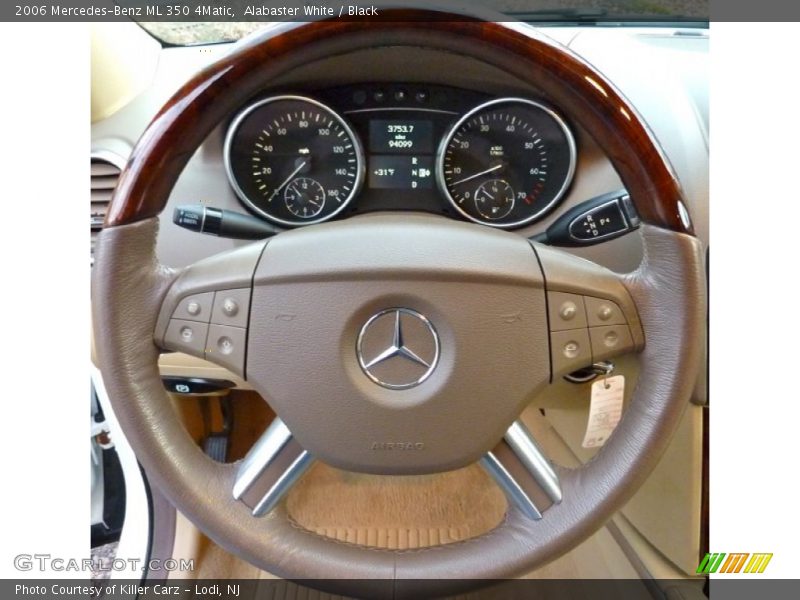 Alabaster White / Black 2006 Mercedes-Benz ML 350 4Matic