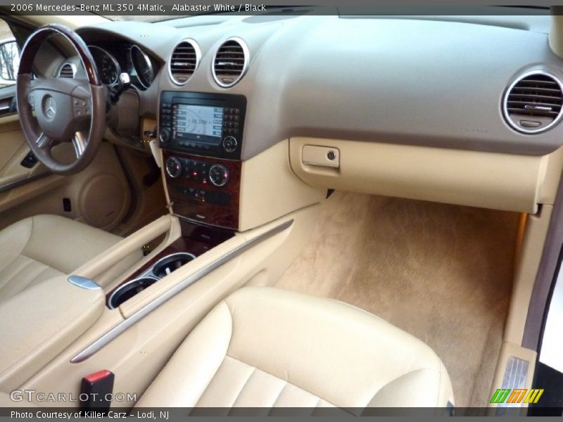 Alabaster White / Black 2006 Mercedes-Benz ML 350 4Matic