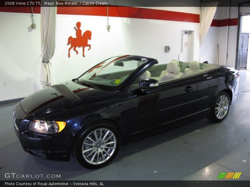 Magic Blue Metallic / Calcite Cream 2008 Volvo C70 T5
