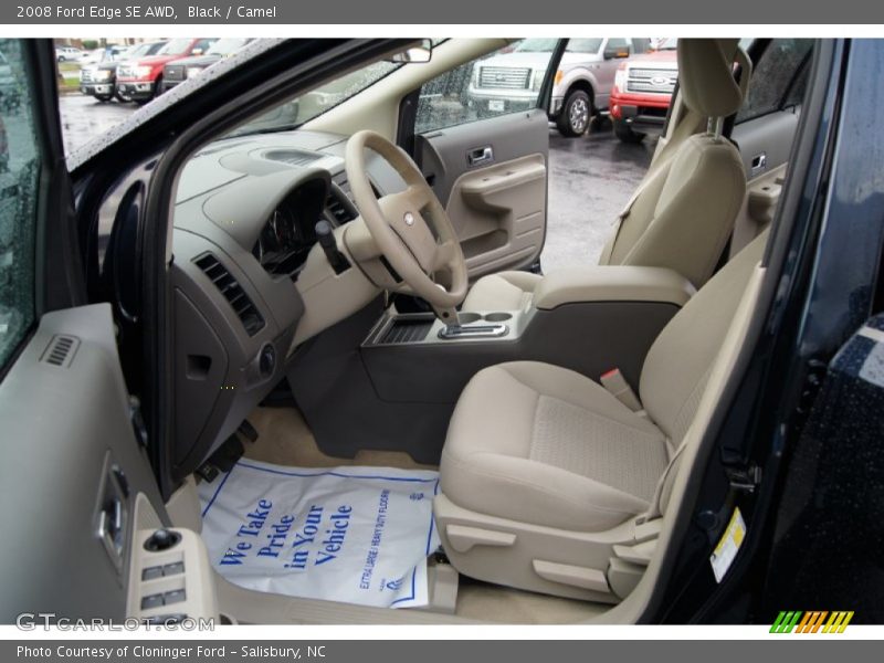 Black / Camel 2008 Ford Edge SE AWD