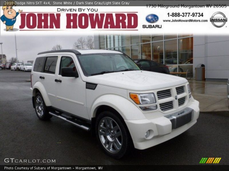 Stone White / Dark Slate Gray/Light Slate Gray 2010 Dodge Nitro SXT 4x4