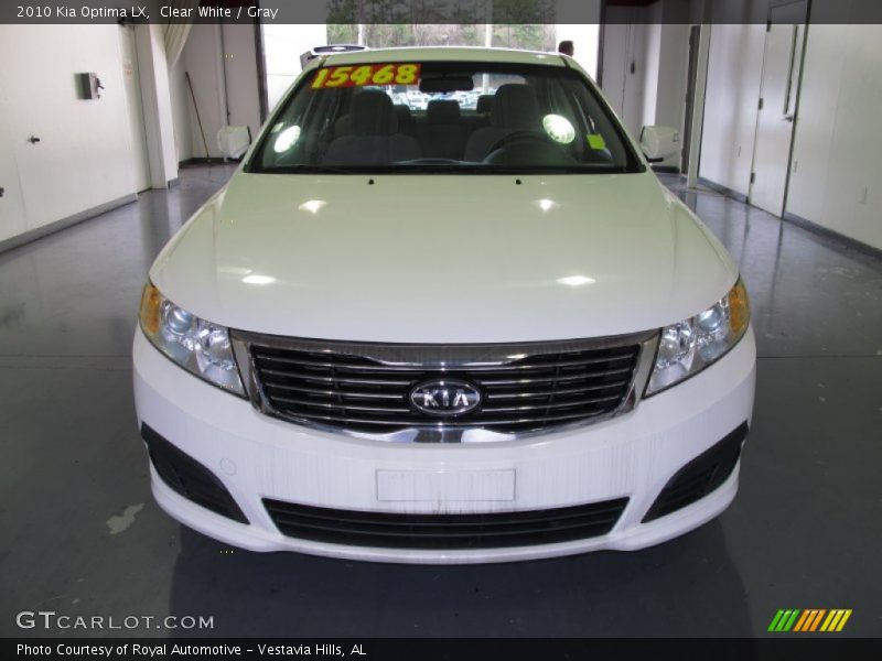 Clear White / Gray 2010 Kia Optima LX