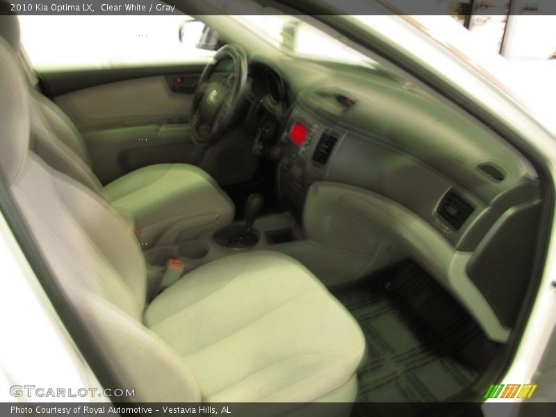 Clear White / Gray 2010 Kia Optima LX