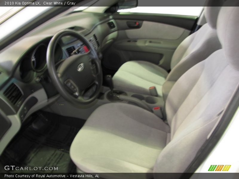 Clear White / Gray 2010 Kia Optima LX