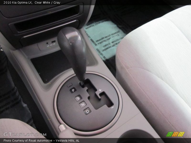 Clear White / Gray 2010 Kia Optima LX