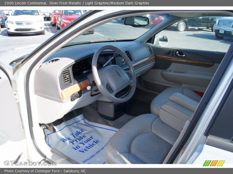 Silver Frost Metallic / Light Graphite/Medium Dark Graphite 2000 Lincoln Continental