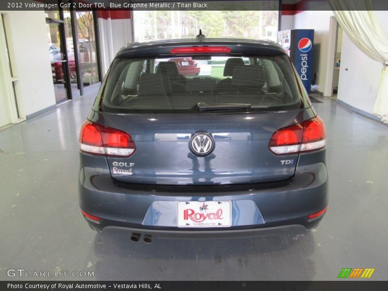 Blue Graphite Metallic / Titan Black 2012 Volkswagen Golf 2 Door TDI