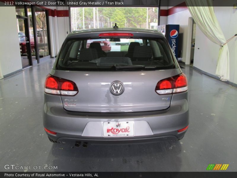 United Gray Metallic / Titan Black 2012 Volkswagen Golf 2 Door TDI