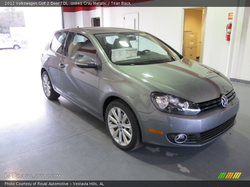 United Gray Metallic / Titan Black 2012 Volkswagen Golf 2 Door TDI