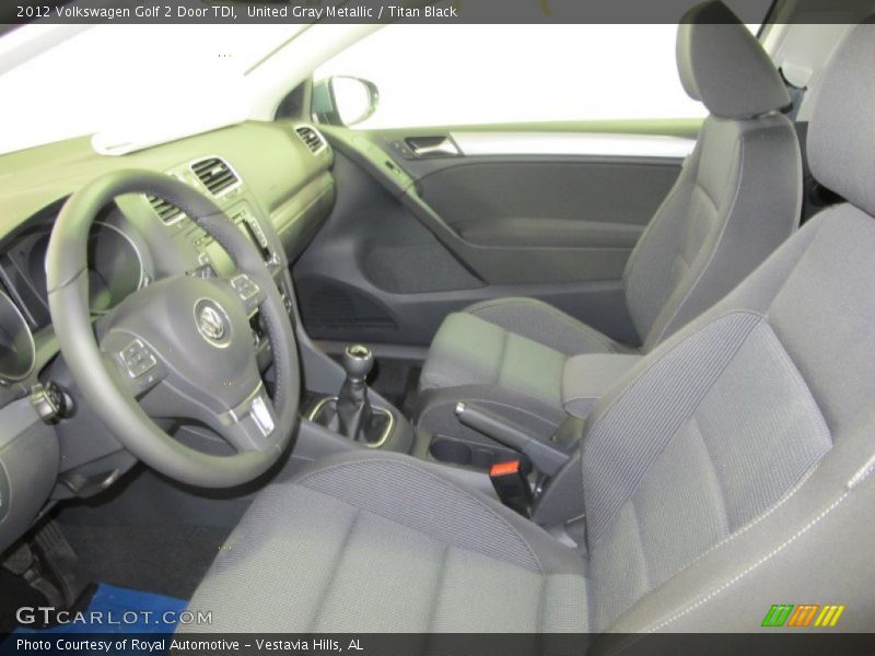  2012 Golf 2 Door TDI Titan Black Interior
