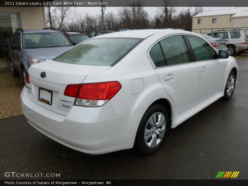 Satin White Pearl / Warm Ivory 2011 Subaru Legacy 2.5i