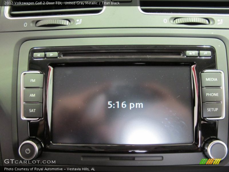 United Gray Metallic / Titan Black 2012 Volkswagen Golf 2 Door TDI