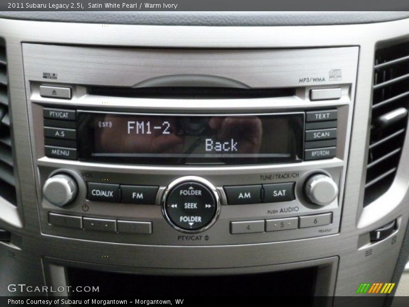 Audio System of 2011 Legacy 2.5i
