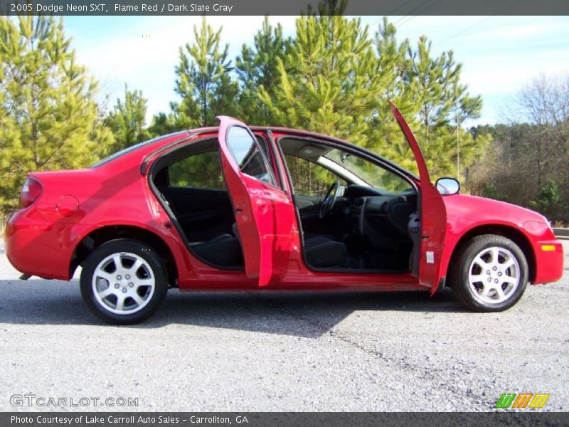 Flame Red / Dark Slate Gray 2005 Dodge Neon SXT