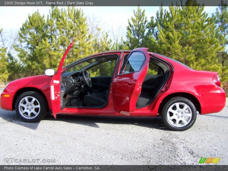 Flame Red / Dark Slate Gray 2005 Dodge Neon SXT