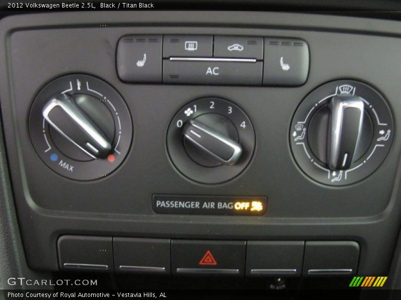 Controls of 2012 Beetle 2.5L