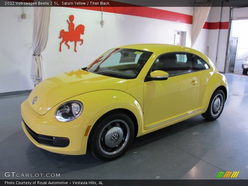 Saturn Yellow / Titan Black 2012 Volkswagen Beetle 2.5L