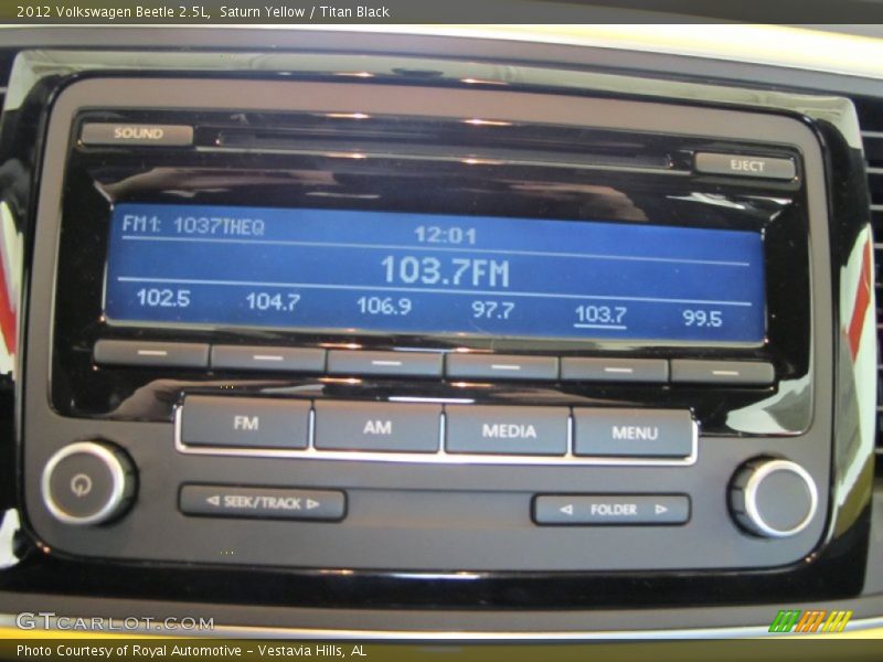 Audio System of 2012 Beetle 2.5L