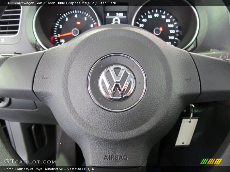 Blue Graphite Metallic / Titan Black 2012 Volkswagen Golf 2 Door
