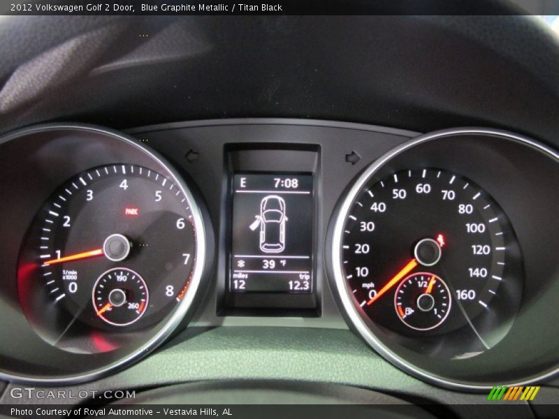 Blue Graphite Metallic / Titan Black 2012 Volkswagen Golf 2 Door