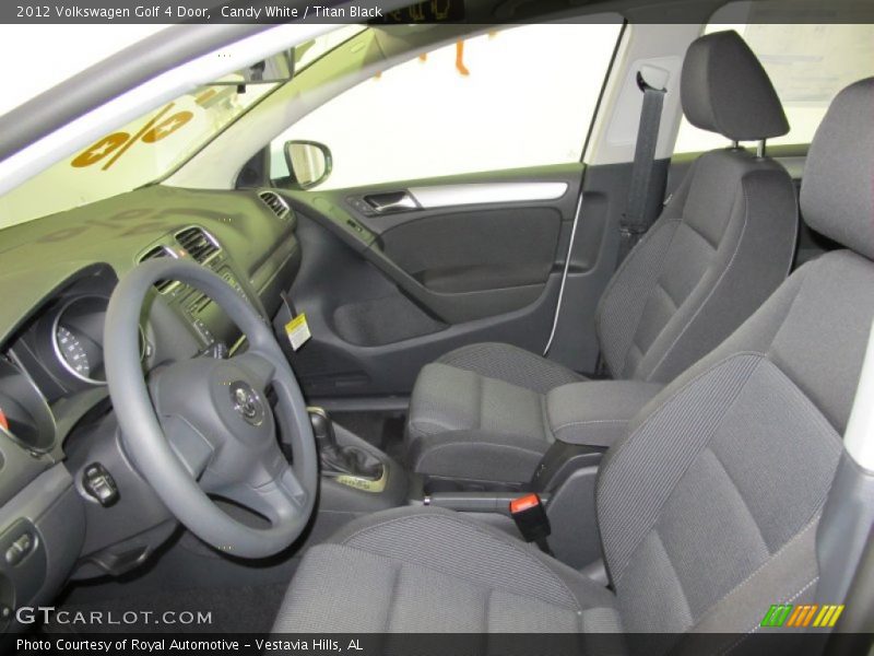  2012 Golf 4 Door Titan Black Interior