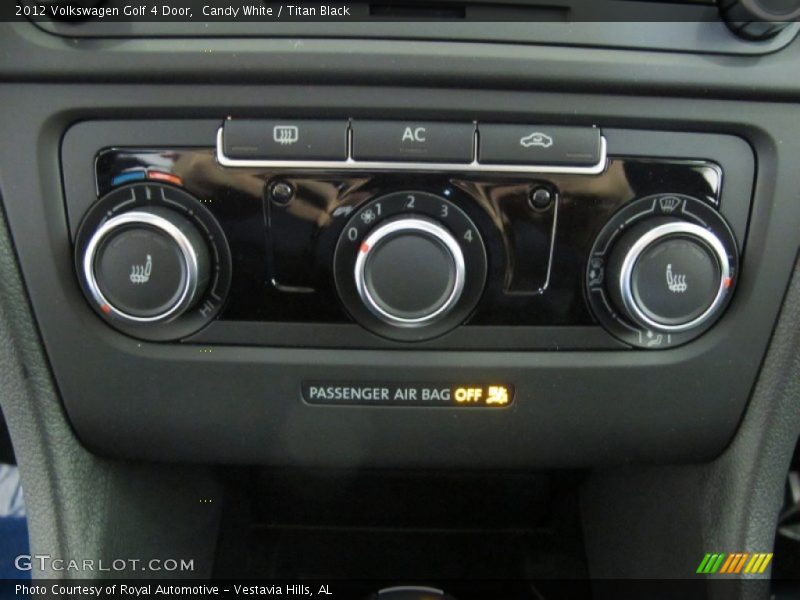 Controls of 2012 Golf 4 Door