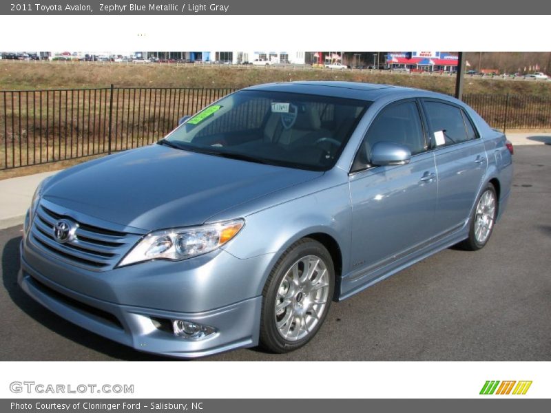 Zephyr Blue Metallic / Light Gray 2011 Toyota Avalon