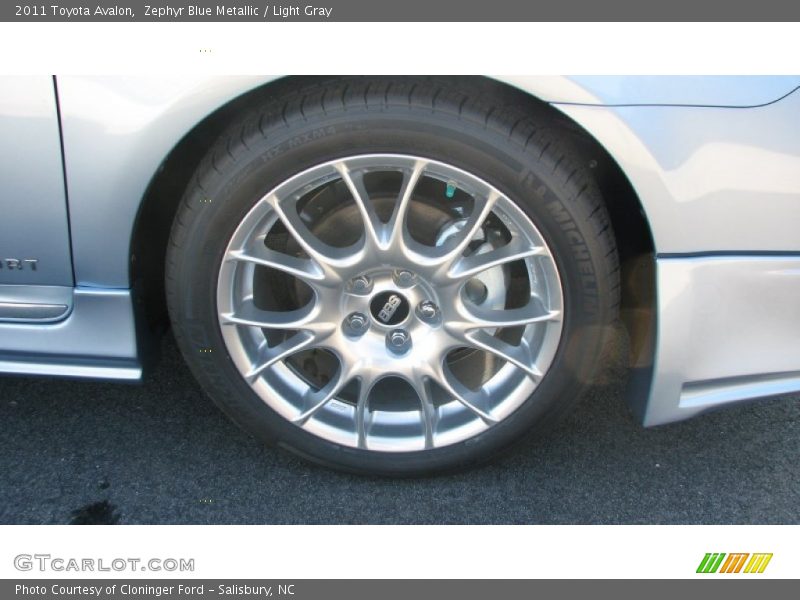 Zephyr Blue Metallic / Light Gray 2011 Toyota Avalon