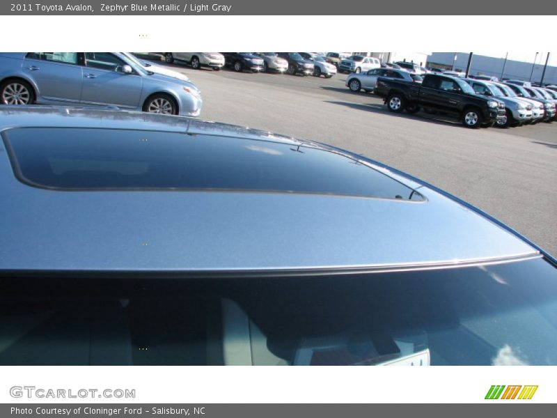 Zephyr Blue Metallic / Light Gray 2011 Toyota Avalon