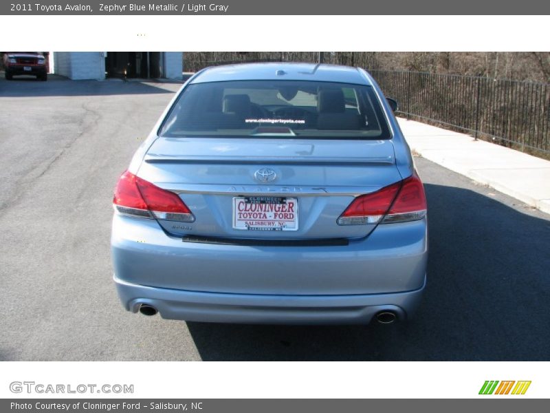 Zephyr Blue Metallic / Light Gray 2011 Toyota Avalon