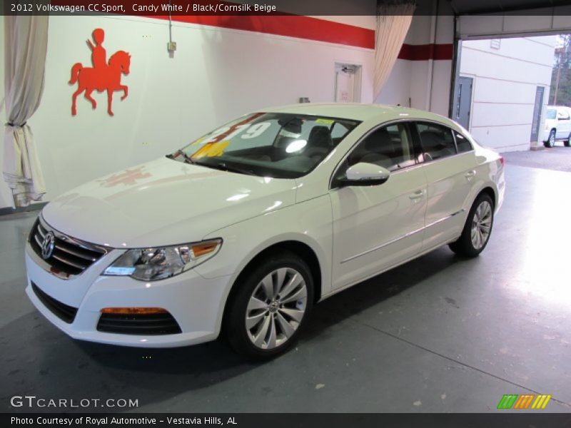 Candy White / Black/Cornsilk Beige 2012 Volkswagen CC Sport