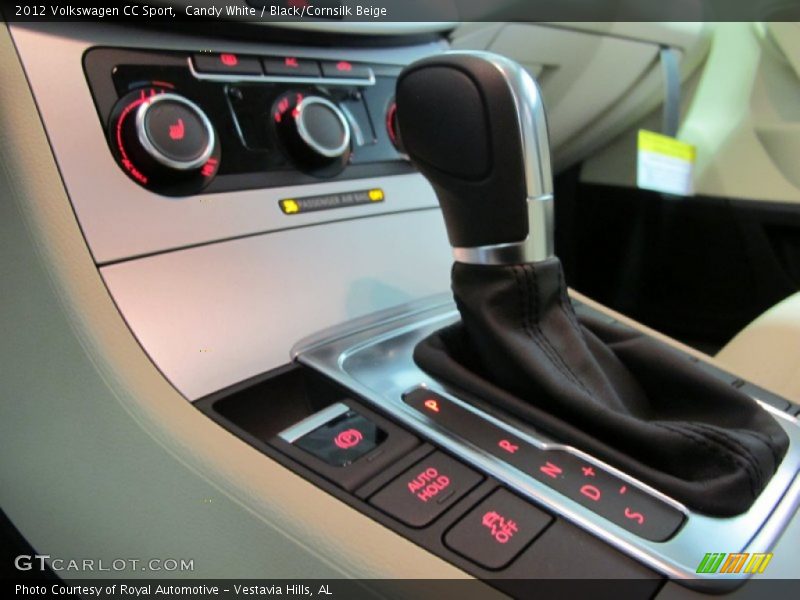 Candy White / Black/Cornsilk Beige 2012 Volkswagen CC Sport