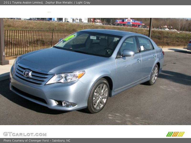 Zephyr Blue Metallic / Light Gray 2011 Toyota Avalon Limited
