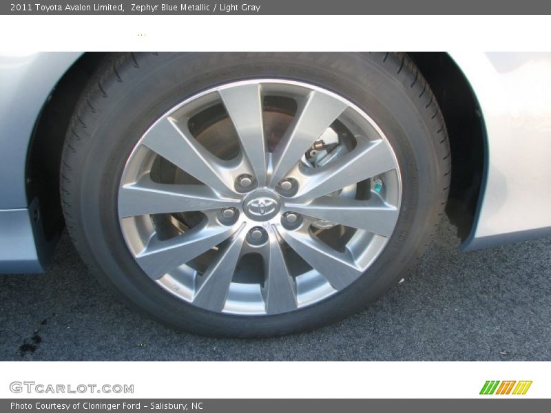 Zephyr Blue Metallic / Light Gray 2011 Toyota Avalon Limited