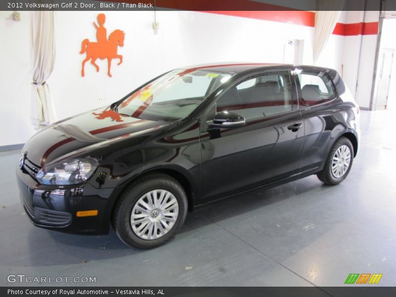 Black / Titan Black 2012 Volkswagen Golf 2 Door