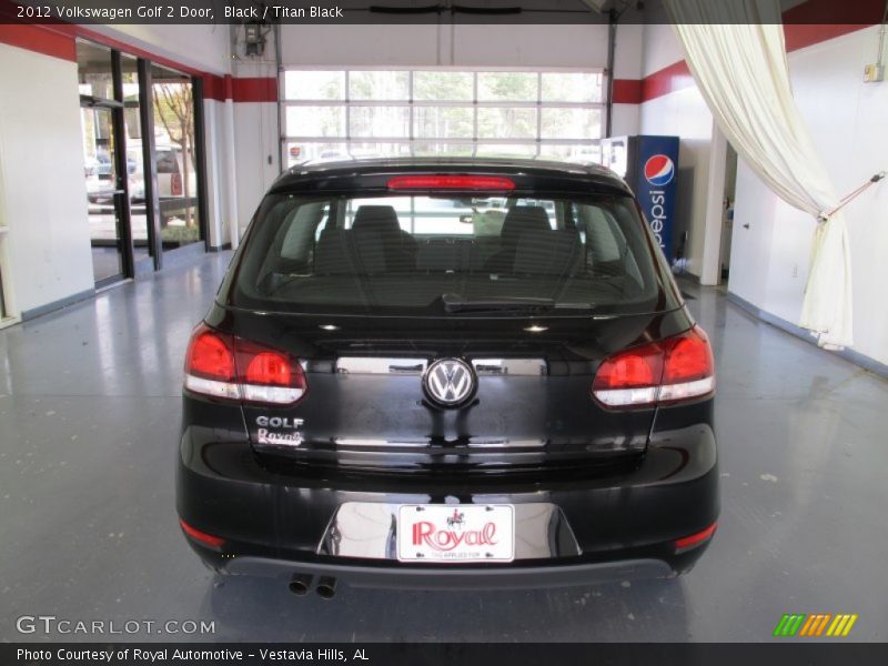 Black / Titan Black 2012 Volkswagen Golf 2 Door