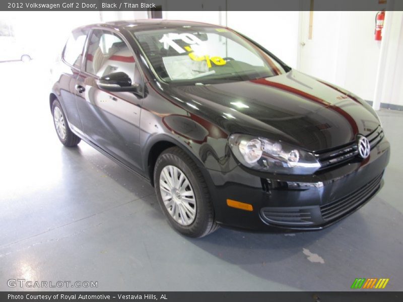Black / Titan Black 2012 Volkswagen Golf 2 Door